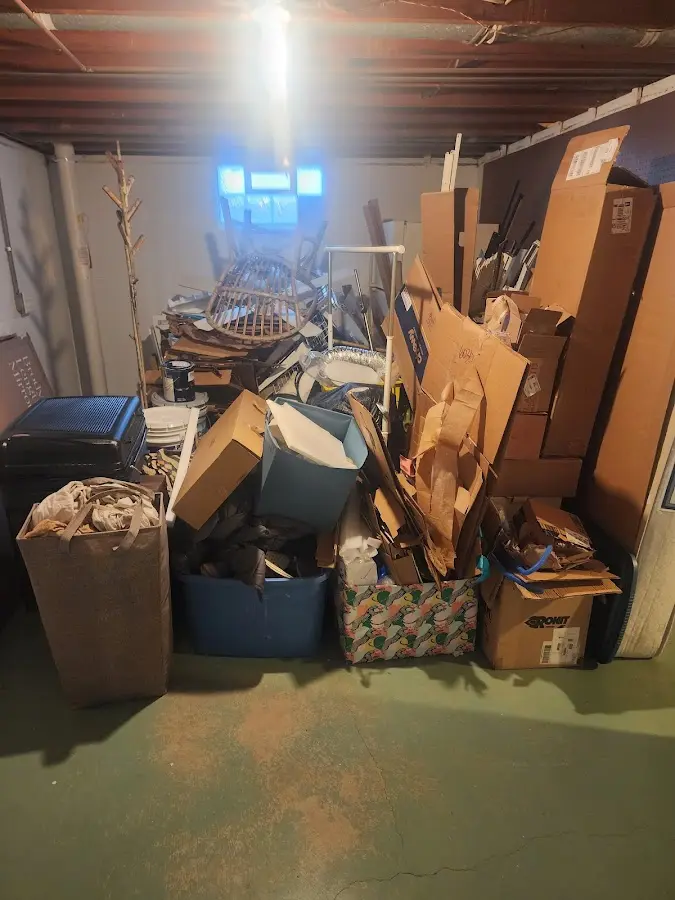 Roll-off dumpster container at job site for Concrete Dumpster Rental in Cumru